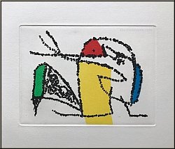 Joan Miro: 'Final Liberation Of The Cat's Tail', L'�mancipation d�finitive de la queue du chat 1978, etchings