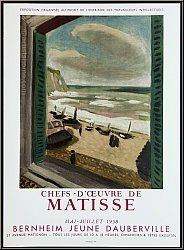 Henri Matisse: Original Poster 'Chefs-d'oeuvre' 1958, Galerie Bernheim Jeune Dauberville - Mourlot Lithograph