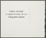 Pablo Picasso: Le seigneur et la dame 1972, Original Lithograph for Souvenirs et portraits d'artistes, Mourlot