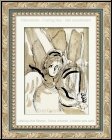Marc Chagall: Angel with sword, 1956, The Bible, Original Lithograph
