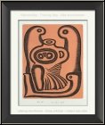 Arnold Leissler: Figura terracotta, 1969, Etching in colors, signed