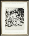 Marc Chagall: The Village With Self-Portrait, Original Lithograph 1957