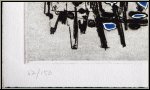 Pietro Consagra: Original etching with carborundum, abstract composition 1962, signed - Prints | Graphic work