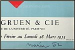 Henri Matisse: Original vintage poster Berggruen & Cie 1953, Papiers d�coup�s - Mourlot Posters | Lithographs