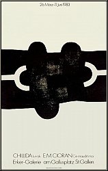 Eduardo Chillida: Erker-Galerie 1983, Original Lithograph, Exhibition Poster Erker-Presse - Vintage Posters
