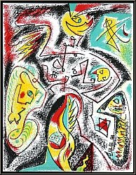 Andr� Masson: Original Lithograph 'Turbulences', 1969 - Genuine Prints | Mourlot Lithographs | Limited Edition