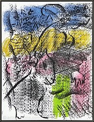 Marc Chagall: Original Lithograph XXe Si�cle 1970, Woman and Donkey