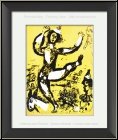 Marc Chagall: 'The Circus' Le Cirque, 1960, Original Lithograph, Clowns and Donkey - Prints | Graphic work