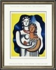 Fernand L�ger: Les deux figures (Two Lovers) 1955, color lithograph by Mourlot - Graphic work | Prints