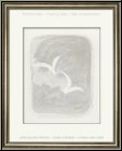 Georges Braque: Original Lithograph 1961 'Descente aux enfers' Two White Birds in Flight - Genuine Prints