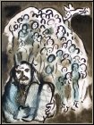 Marc Chagall: Moses and His People, 1973, Lithograph Biblical Message