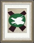 Georges Braque: Original Lithograph with White Bird 'Oiseau sur fond de X' 1958 - Graphic work | Prints