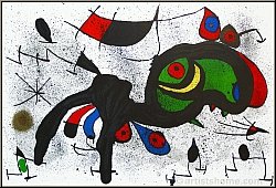 Joan Miro: 'The Blooming Ram' 1971, Original Lithograph, Aries, zodiac sign, astrology - Prints | Graphic work