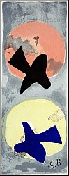 Georges Braque: Soleil et lune II (Sun And Moon II) Lithograph 1959