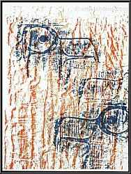 Max Ernst: Original Lithograph With Two Eagle Heads 'Têtes d'aigles', 1962 - Rare Prints | Graphic work