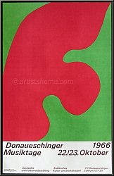 Jean (Hans) Arp: Poster Donaueschinger Musiktage 1966, Original Lithograph | Posters Erker Press | Prints