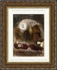 Marc Chagall: Ruth at the feet of Boaz, Original Lithograph Bible 1960