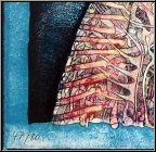 Bernhard Jaeger: 'Baring Its Teeth' 1971, Lithograph signed numbered, teeth baring dog | Graphic work, Prints