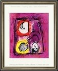 Marc Chagall: Original Lithograph 'The Window' La Fen�tre, 1957, Woman at the Window with Sun and Moon
