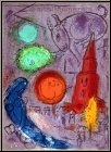 Marc Chagall: Saint-Germain-des-Pr�s, Paris 1954, Original Lithograph