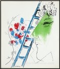 Marc Chagall: The Ladder (L'�chelle) 1957, Original Lithograph Mourlot