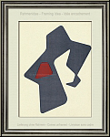 Hans (Jean) Arp: 'Le Heaume' The Helmet 1951, Original Lithograph printed in blue grey and auburn, Rare Prints